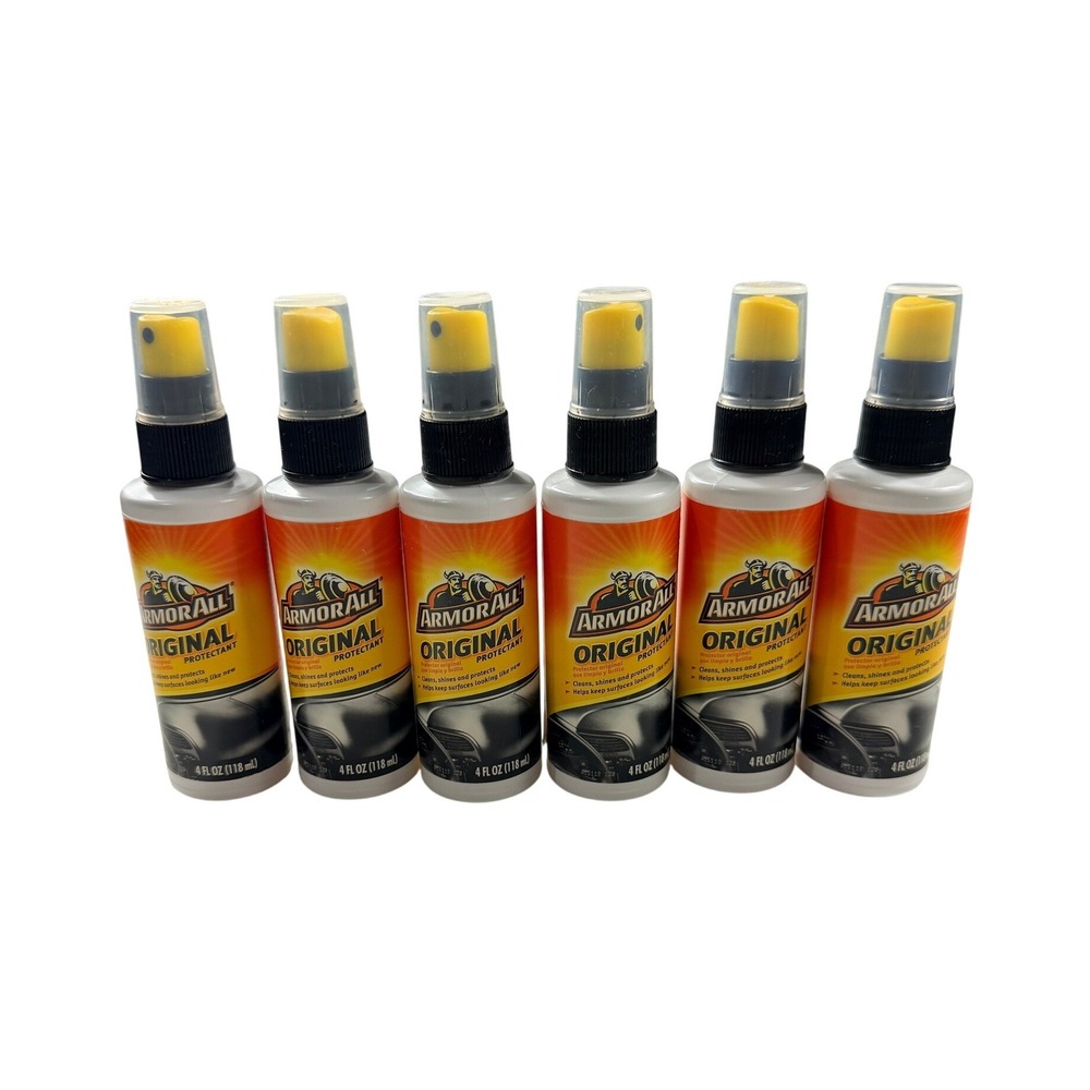 Armor All Original Protectant Spray 4oz Bottles Interior Cleaner New LOT 6